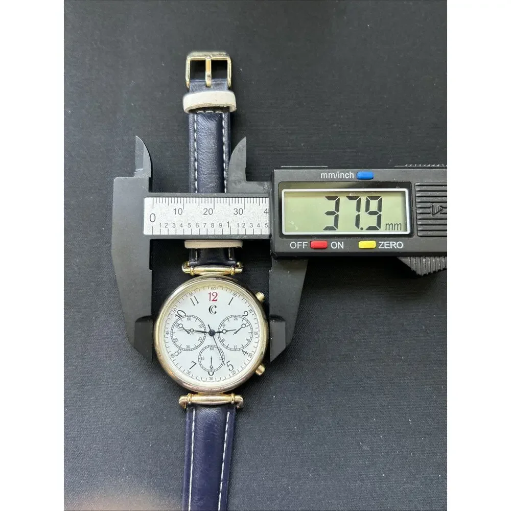 Charming Charlie Gold Tone Navy Blue Band Women’s Quartz Watch